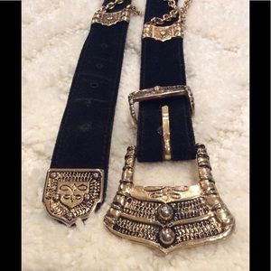 Gold accent black belt